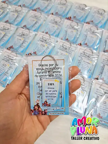 Llavero traslucido doble cara