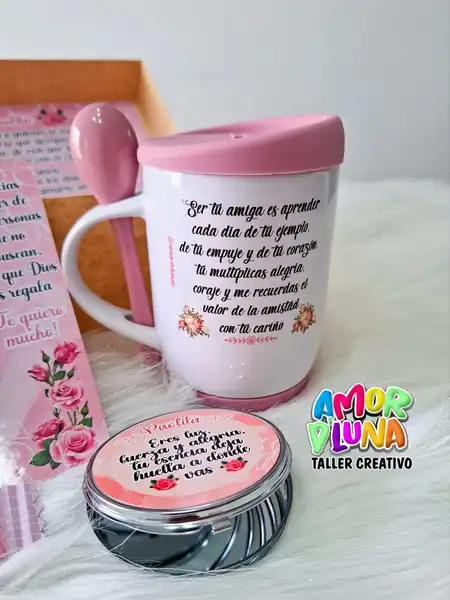 Mug siliconado con cuchara