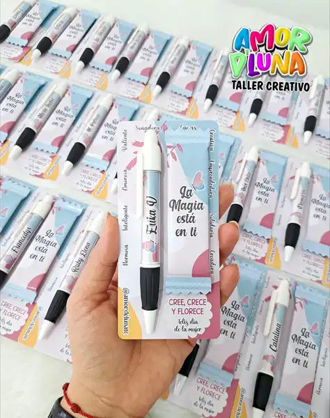 Lapicero personalizado con chocolatina